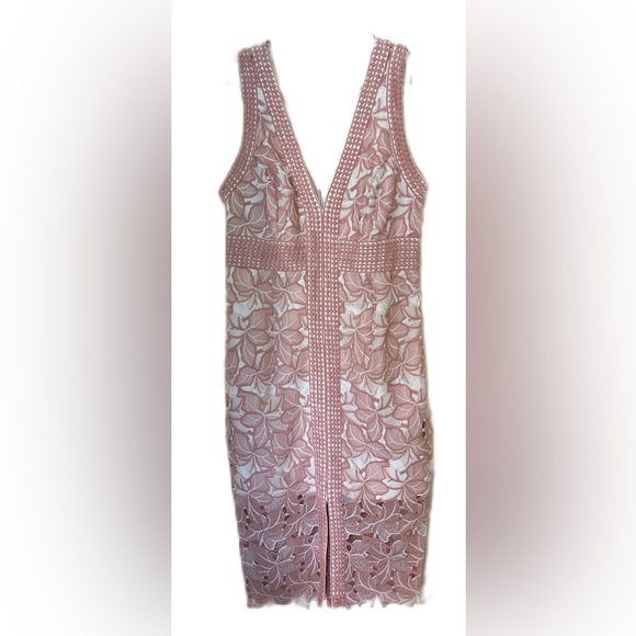 Bardot Pink and White Dress - Picture 1 of 2